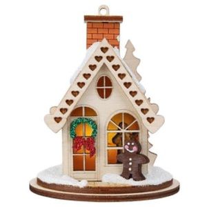 New Ginger Cottages Handmade Wooden Little "Gingerbread Cottage #GC101"